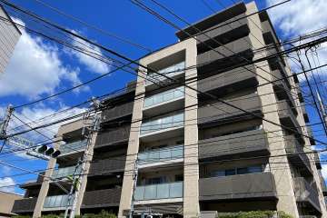 ジオ上野毛の外観（南西側から）