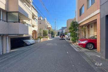 敷地南側の前面道路　