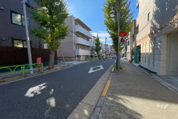 敷地東側の前面道路　　