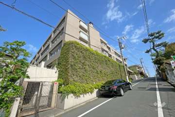 東急ドエルプレステージ等々力の外観（南東側から）