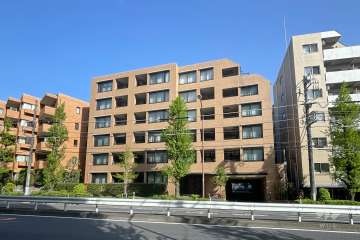 ベルシャトウ等々力の外観（南東側から）