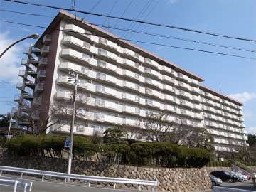 甲子園リバーサイドハイツの外観（北西側から）