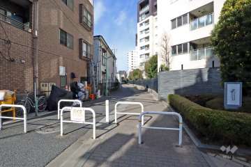 敷地南西側前面道路（南東側から）