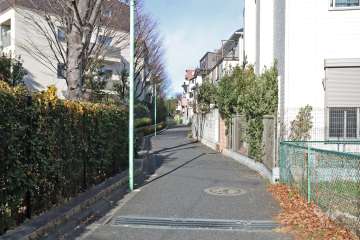 敷地東側前面道路(北側から)