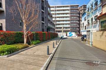 敷地東側の前面道路