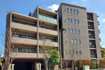 蘆花公園ザレジデンスフォレストコートの外観(西側から)