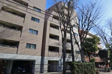 サンスタレ駒沢ファーストコートの外観（西側から）