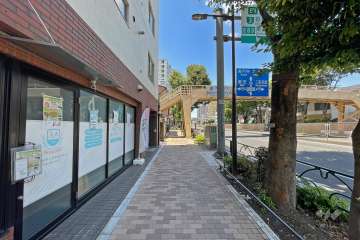 敷地北東側は環七通りに面しています。