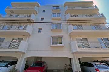 等々力渓谷スカイマンションの外観（西側から）