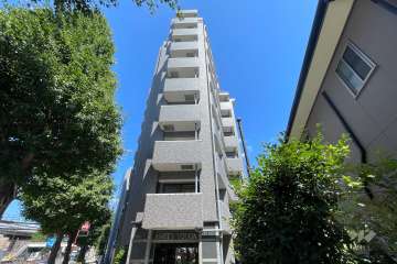 アミティ用賀の外観（西側から）