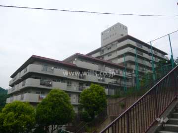 シャルム甲陽園の外観（南側から）