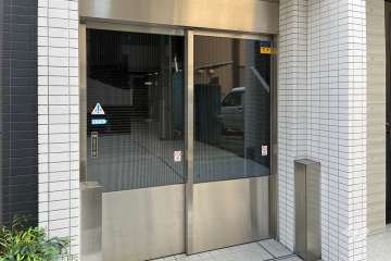 駐輪場の出入り口
