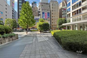 敷地南側の遊歩道（東側から）