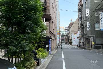 敷地南側の前面道路