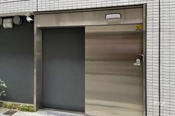駐輪場の出入り口
