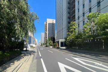 敷地南側の前面道路