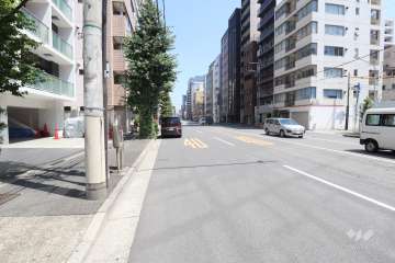 敷地東側の前面道路　