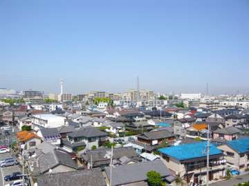 7階共用部分からの眺望