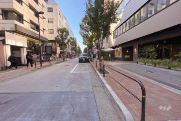敷地北側の前面道路（東側から）