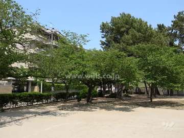 敷地南側には道を挟んで、甲子園口公園が広がっています。