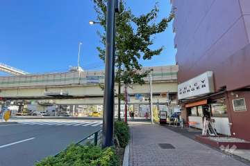 敷地北側の前面道路