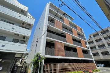 アクサス鵜の木アジールコートの外観（南側から）