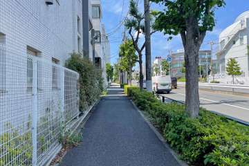 敷地東側の前面道路　