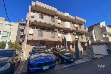 エクレール鵜の木の外観（南西側から）