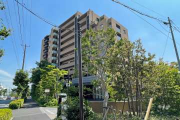 ブランズシティ久が原の外観（北側から）