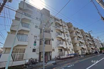 下丸子ハイコーポの外観（南東側から）