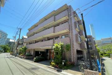 クレッセント下丸子２の外観（北東側から）