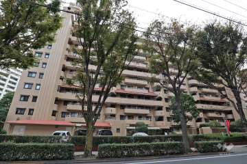 多摩川ハイム1号棟の外観（北側から）