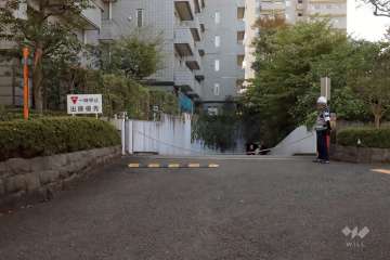 駐車場の出入り口