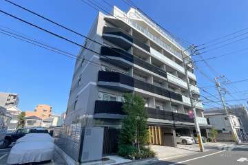 パークリュクス蒲田１丁目の外観（南西側から）