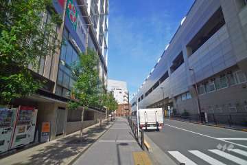 敷地の東側道路（南側から）