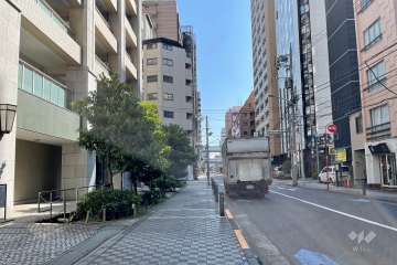敷地南西側の前面道路　