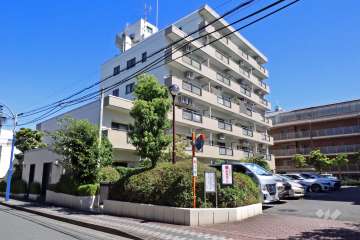 東急ドエルアルス久が原Ａ棟の外観（北西側から）