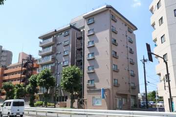 ハイツ上池台の外観(北側から)　　