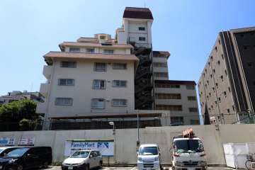 上池台スカイマンションの外観(北側から)