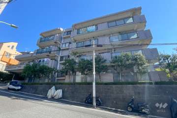 エンゼルハイム上池台の外観（北西側から）