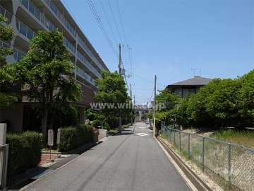 敷地東側の前面道路