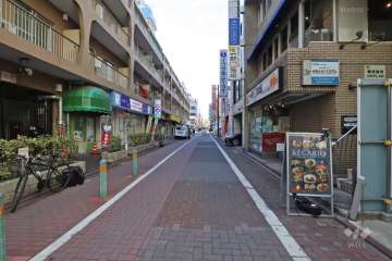 敷地北側の前面道路（東側から）