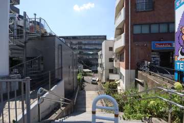 敷地南西側の前面道路　