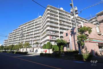 コトー多摩川の外観（南西側から）