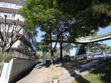 敷地東側には武庫川が流れています。