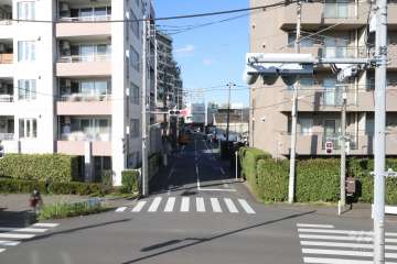 敷地東側の前面道路

