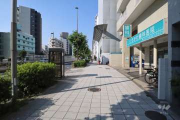 敷地北西側の前面道路　