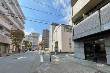 敷地東側の前面道路　