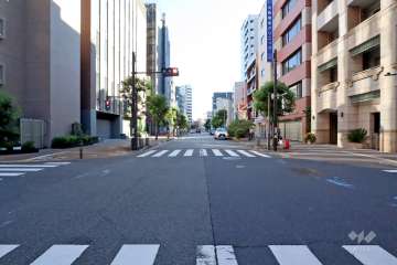 敷地東側の前面道路