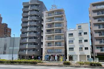 世紀コーポ平和島の外観（北東側から）